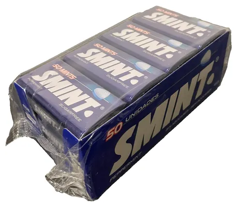 SMINT Mints Peppermint | 12 Metall-Dosen in weiß von Smint