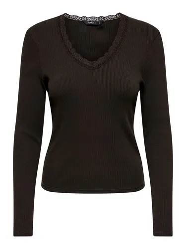 ONLY Female T-Shirt ONLSARA - Stylisches, normal geschnittenes T-Shirt aus 94% Baumwolle und 6% Elasthan. Ideal für lässige Outfits und den täglichen Komfort. Perfekt für jede Garderobe!