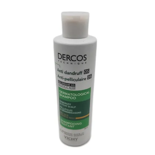 Vichy Dercos Anti-Schuppen Shampoo für trockene Kopfhaut 200 ml - Shampoo für trockene Kopfhaut, mit Anti-Schuppen Wirkung und pflegenden Inhaltsstoffen für eine gesunde Kopfhaut.