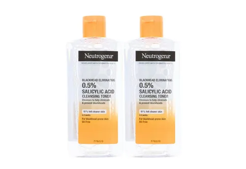 Neutrogena Gesichtspeeling 2 x Neutrogena Blackhead Eliminating Cleansing Toner je 200ml Gesichts