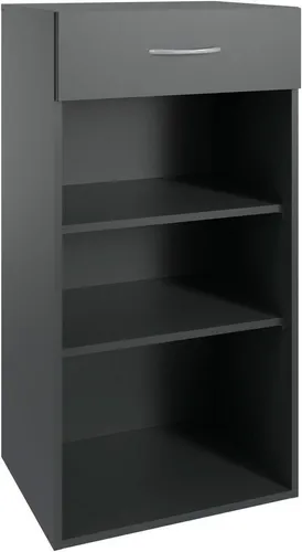 Wimex Standregal Multiraumkonzept - Standregal für Büro, Wohnbereich oder Gästezimmer, planbar und erweiterbar, mit offenen Fächern und praktischer Schublade für persönlichen Stauraum.