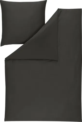 Estella Bettwäsche Valetta, Mako-Satin, 2-teilig in Schwarz in grau von ESTELLA