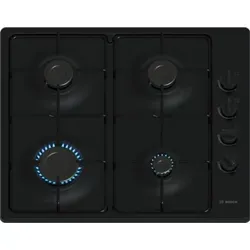 Bosch PBP6B6K80 Gaskochfeld 60 cm, 7500 W, Schwarz