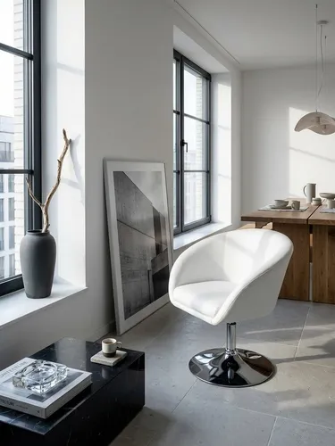 KADIMA DESIGN Design Relaxsessel SPM2.158 - Drehbarer Loungesessel im eleganten Retro-Look, belastbar bis 120 kg und mit verstellbarer Sitzhöhe für optimalen Komfort.