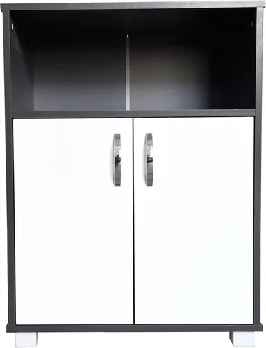 HTI-Living Hochschrank Küchenschrank Grau/Weiß Blanca von HTI-Line