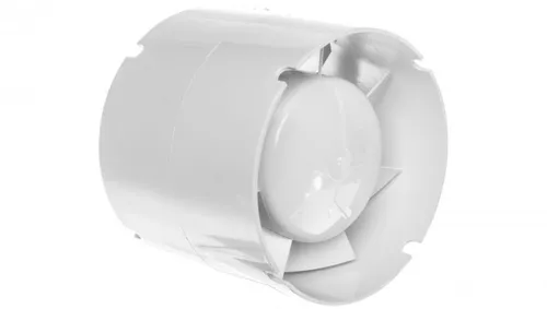 Wentylator kanałowy fi 100 230V 14W 107m3/h 36dB o przepływie mieszanym z timere