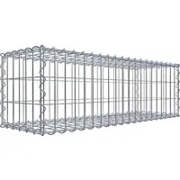 Gabiona Gabionenkorb 30 cm x 100 cm x 30 cm mit Maschenweite 5 cm x 10 cm - Einfassungen, Stufen & Mauersysteme - Robuster Gabionenkorb mit 4 mm Drahtgitter und hohem Korrosionsschutz, ideal für kreative Garten- und Landschaftsgestaltung.