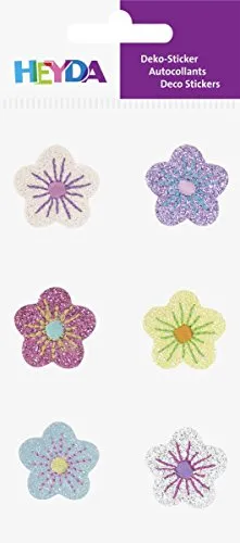 HEYDA Sticker Textil Blumen sort