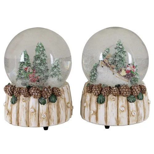 Nostalgische Schneekugel mit Spieluhr