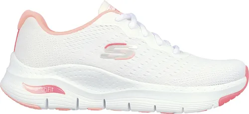 Skechers Arch Fit Infinity Cool - Damen Sneaker in Weiß, Größe 40 - Sneaker mit atmungsaktivem Mesh-Obermaterial und herausnehmbarer Arch Fit-Innensohle für optimalen Halt. Vegan und maschinenwaschbar – perfekt für Freizeit und Fitness!