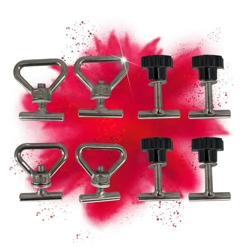 Zurrösen + 4 Schrauben für VW Bulli Bus T5 T6 T6.1 - Ladungssicherung mit robusten Ösen, ideal für sicheren Transport und vielseitige Einbaumöglichkeiten.