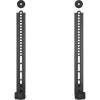 Universelle Soundbar-Halterung, Wandhalterung schwarz - Befestigung für Soundbars mit einer Tragkraft von bis zu 15 kg, ideal für platzsparende und elegante Wandmontage.