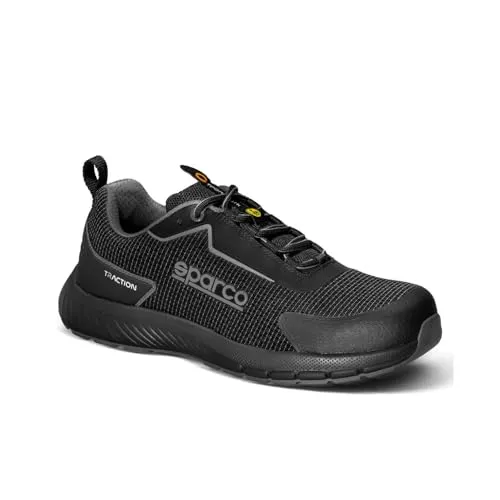 Sparco - Traction Fuji ESD S1PS SR FO HRO - Herren Sicherheitsschuhe - rutschfeste und strapazierfähige Arbeitsschuhe - Sicherheitsschuhe im Sportstil - 45 EU