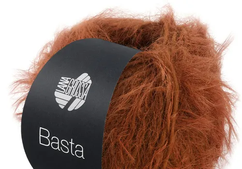  NEU! BASTA Lana Grossa 50g Fb. 05 rostbraun federzarter Flausch kg/138€