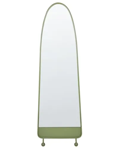 Beliani Moderner Ovaler Wandspiegel Parnay in grün von Beliani