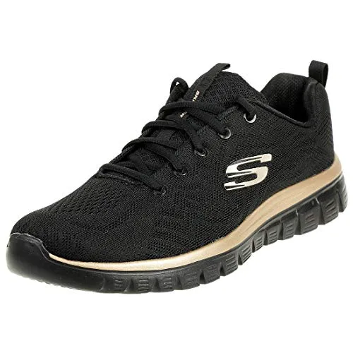 Skechers Damen Graceful Get Connected Sneaker in rosegold von Skechers