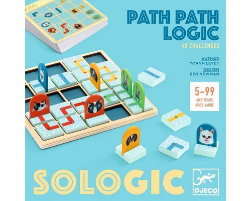 DJECO Spiel SOLOGIC: Path Path Logic Logikspiel für Kinder ab 5 Pfadfinder-Puzzle