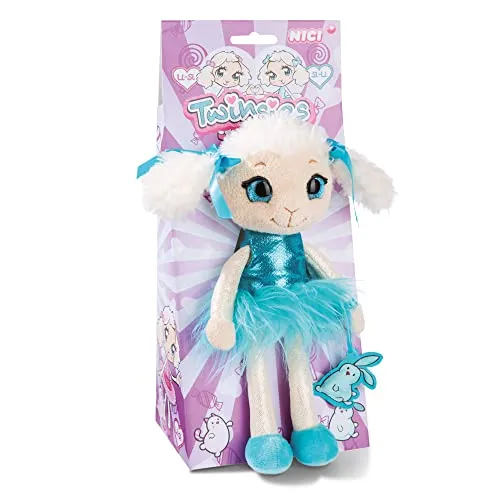 NICI Plüschpuppe Twinsies Schaf Si-Li 25 cm in schöner Geschenkbox –Schaf Plüschtier für Mädchen & Jungen – Flauschiges Stofftier zum Kuscheln, Spielen, Stylen & Sammeln