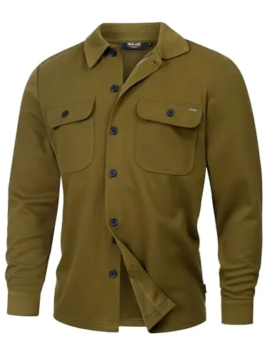 Indicode Herren INNello Langarmhemd | Dunkelgrün, Kentkragen & praktische Brusttaschen - Hochwertiges Herrenhemd aus 95% Polyester und 5% Elasthan für optimalen Tragekomfort. Mit klassischem Kentkragen und zwei Brusttaschen - ideal für Freizeit und Alltag. Regular Fit für eine perfekte Passform.