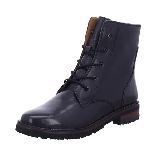 Everybody Stiefelette Leder Schnürstiefelette schwarz 38 EU - Wanderschuhe in Größe 38, aus hochwertigem Leder mit bequemem Blockabsatz und Schnürung für optimalen Halt – ideal für casual Outdoor-Aktivitäten.