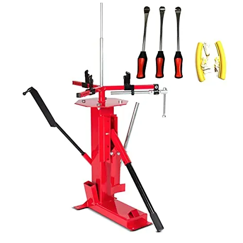 ConStands Reifenmontagemaschine Set XL9B - Reifenmontagemaschine für einfache Reifenwechsel, geeignet für 4-21