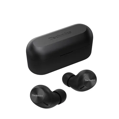 Technics EAH-AZ40M2EK: Kabellose In-Ear-Kopfhörer mit Noise Cancelling - Kopfhörer mit überlegener Klangqualität dank 6mm Treiber und LDAC-Unterstützung. Genießen Sie bis zu 5,5 Std. Wiedergabezeit und optimalen Tragekomfort mit anpassbaren Silikon-Ohrmuscheln.