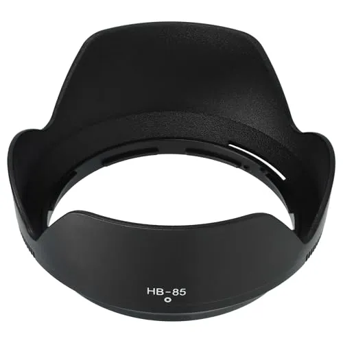 vhbw Gegenlichtblende kompatibel mit Nikon Nikkor Z 24-70mm f/4 S 78mm Objektiv Schwarz, Kunststoff, Rund, 4,7 cm