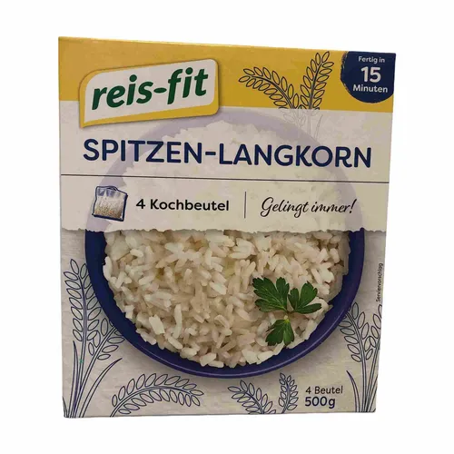 Reis Fit Spitzen-Langkorn Reis im Kochbeutel 500g 4 Kochbeutel