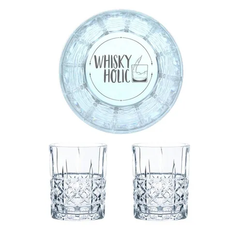 Nachtmann Whiskyglas Whiskyholic 2er Set, 2-tlg., Kristallglas, lasergraviert