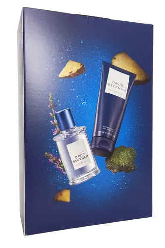 David Beckham Klassischer Blauer EDT Spray 50ml & Duschgel 200ml Geschenkset