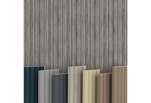 Hexim Wanddekoobjekt Wave Standard Vintage Oak (Wave Lamellen 2,75m MDF Lamellenwand Wandpaneele Lamellenverkleidung Wandverkleidung Akusiktpaneele Holzpaneele Natur Holz (1 Paneel, Wave Standard Vintage Oak)