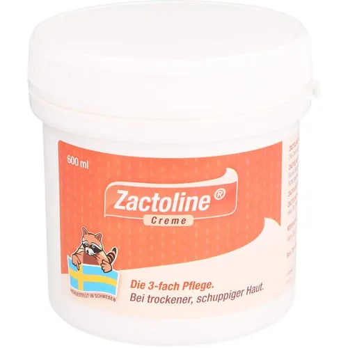 Zactoline 600 ML - Arzneimittel zur 3-fach Pflege trockener, schuppiger Haut. Zactoline spendet Feuchtigkeit, bildet einen Schutzfilm und ist ideal für sanfte Hautreinigung.