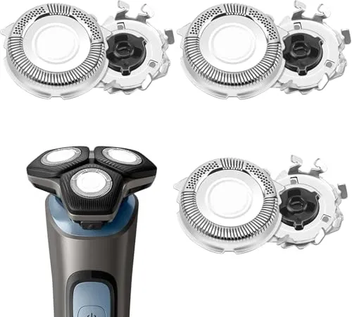 SH50/52 Ersatzköpfe für Philips Elektrorasierer, Ersatzköpfe kompatibel mit den Serien 1000, 2000, 3000, 5000, Nass Trocken Rasierer-Zubehör für AT8xx/AT7xx/PT8xx/PT7xx (3 Einheiten) (SH50/52)