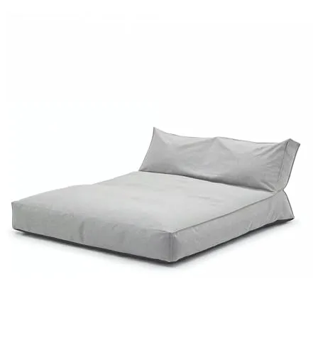 mokebo Outdoor Lounge 'Das Daybed' Lichtgrau, 3-in-1 Sonnenliege für Garten & Terrasse - Genieße den Komfort deines Schlafzimmers im Freien! 'Das Daybed' bietet Platz für zwei und ist wetterfest sowie leicht zu reinigen. Ideal für entspannte Stunden auf der Terrasse oder am Pool. Made in Germany mit Liebe zum Detail!