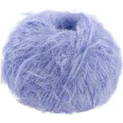 BASTA Lana Grossa 50g Fb. 20 lilablau - Federzarter Fake Fur - Garne in lilablau mit 100 m Lauflänge, ideal für kuschelige Strickprojekte. Der federzarte Flausch sorgt für ein angenehmes Tragegefühl.