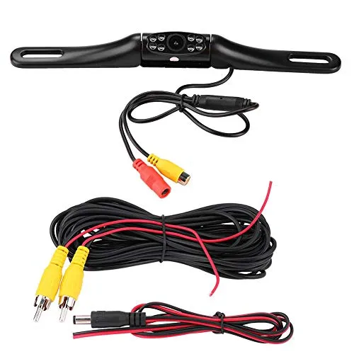 KIMISS Rückfahrkamera, Infrarot Nachtsicht für PKW LKW Van, Kfz Kennzeichen