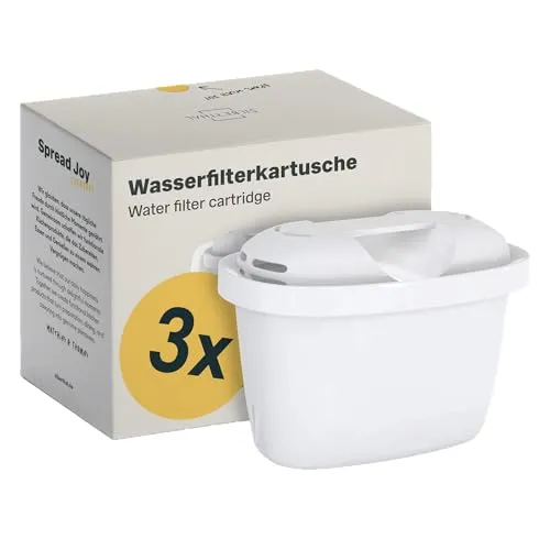 SILBERTHAL Wasserfilter Kartuschen - Reduziert Kalk, Chlor und Verunreinigungen - Filterkartuschen kompatibel mit Brita Maxtra und SILBERTHAL Filterkannen - 3er Pack