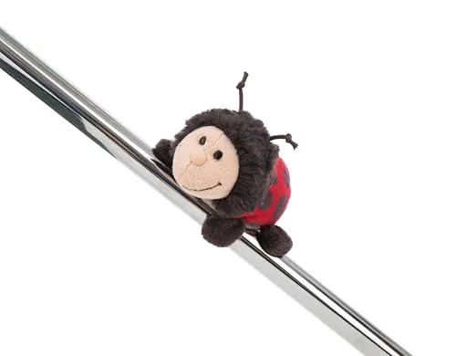 NICI MagNICI Marienkäfer Dotti-Lotti 10cm - rot - Kuscheltier mit Magnet, Plüschtier für Kühlschrank, Tafel, Metall & vieles mehr, tolle Geschenkidee | 61624