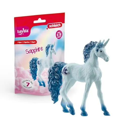 SCHLEICH 70771 Sammeleinhorn Saphir, ab 5 Jahren, BAYALA - Spielfigur, 16 x 12 x 3 cm