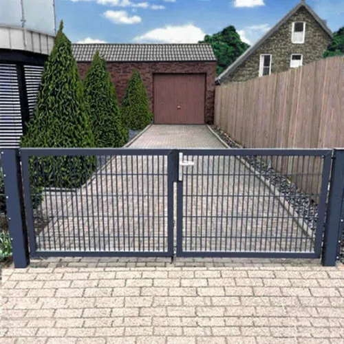 SRM Design Zaundoppeltür Einfahrtstor Anthrazit 350cm x 143cm