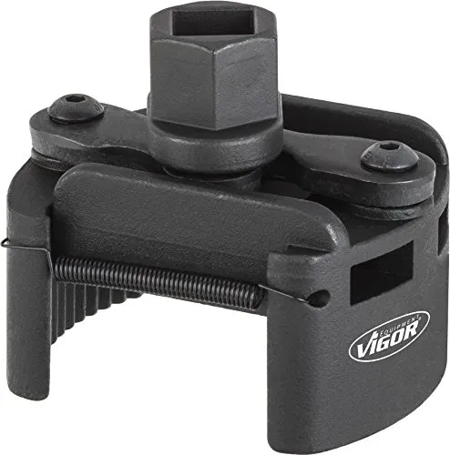 Vigor V4413 Ölfilter-Spannschlüssel - Werkzeug für Fahrzeugwerkstätten, stufenlos verstellbar und optimaler Halt dank linksverzahnten Backen für schwer zugängliche Filtergehäuse.