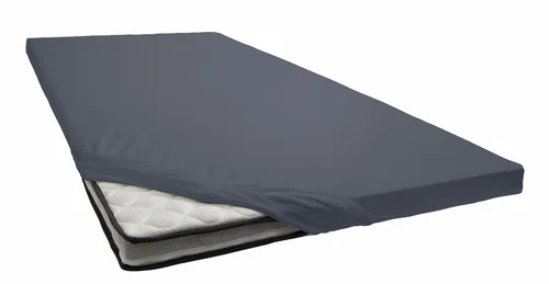 Xxxl Topper-Spannbetttuch Anthrazit 150x200 cm - Bettlaken in Anthrazit, bügelfrei und klimaregulierend, ideal für alle Jahreszeiten, umschließt gängige Topper bis 16 cm Steghöhe.