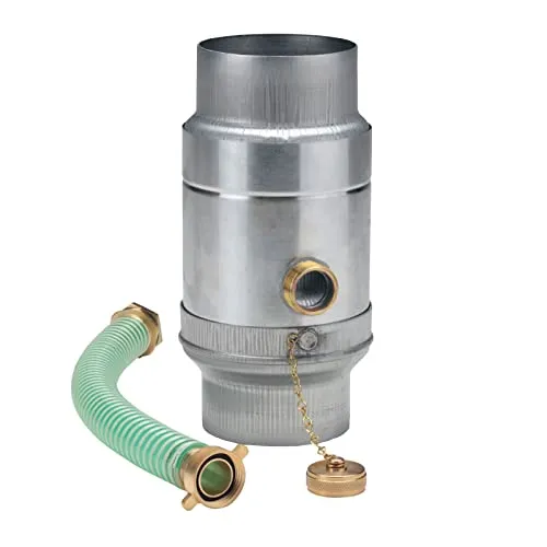 Regensammler Regenwassersammler Zink mit Anschluss - Set DN 76