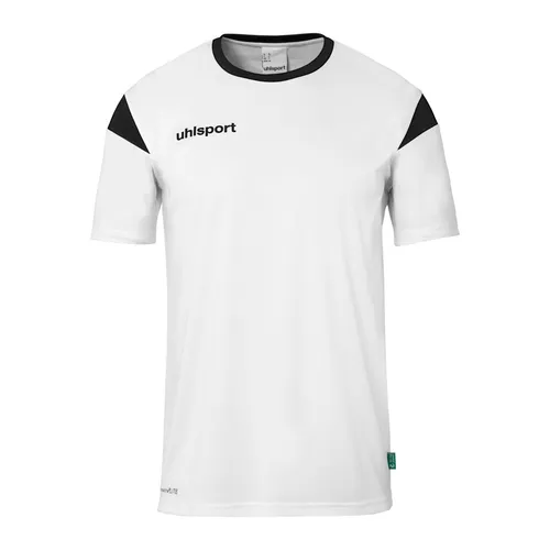 uhlsport Sport-Tshirt Squad 27 (100% Polyester) weiss/schwarz Herren, Größe: L