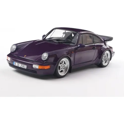 Solido Porsche 911 (964) Turbo 1:18 Blau-Violett - Detailgetreues Modell im Maßstab 1:18, perfekt für Sammler und Liebhaber. Hochwertige Verarbeitung und authentische Farbdarstellung machen dieses Fahrzeug zum Blickfang.