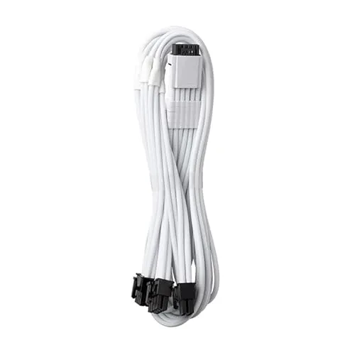 CableMod PRO ModMesh RT 12VHPWR auf 3X PCI-e Kabel für ASUS/Seasonic/Phanteks - 60cm, weiß
