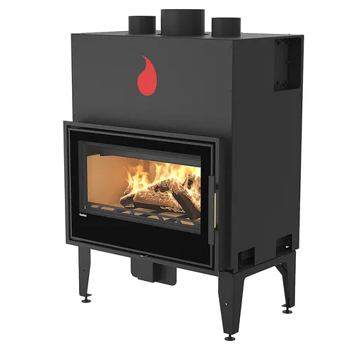 HS Flamingo X15 Kamineinsatz Stahl Schwarz Manual 15 kW Händische Reinigung