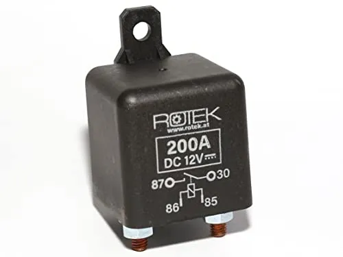 Universell einsetzbares 12V Relais mit 1 Schließer Kontakt, Maximalstrom 200A