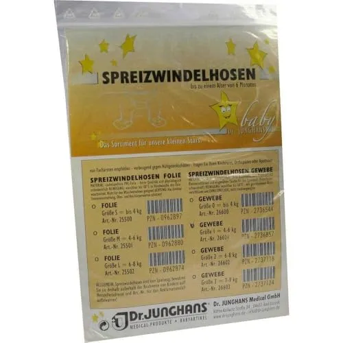 SPREIZHÖSCHEN Gewebe f.Säuglinge Gr.1 1 St