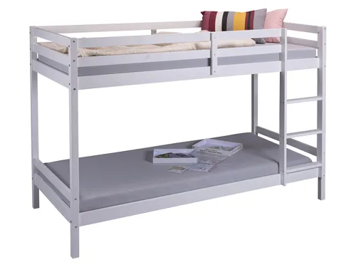 Inter Link Kinderbett Etagenbett Small Cloud - Babybetten & Kinderbetten, robustes Kiefern-Massivholz, platzsparendes Design mit zwei Schlafbereichen für optimale Raumnutzung